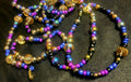 Waist Beads – Galaxy, Black, Purple, Blue, Gold Clasp Jewelry