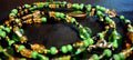 Waist Beads Jewelry - Green Black Gold Hand-Beaded