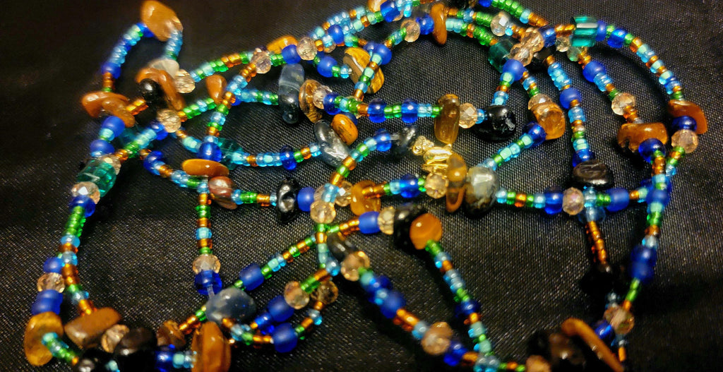 Waist Beads – Earth Inspired Elastic Clasp Jewelry (Up to 60 inches)