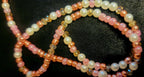 Waist beads - Hand Beaded Pink Rose Gold Crystal