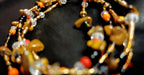 Waist Beads – Orange Gold Tiger Eye Stone Chips Hand-beaded