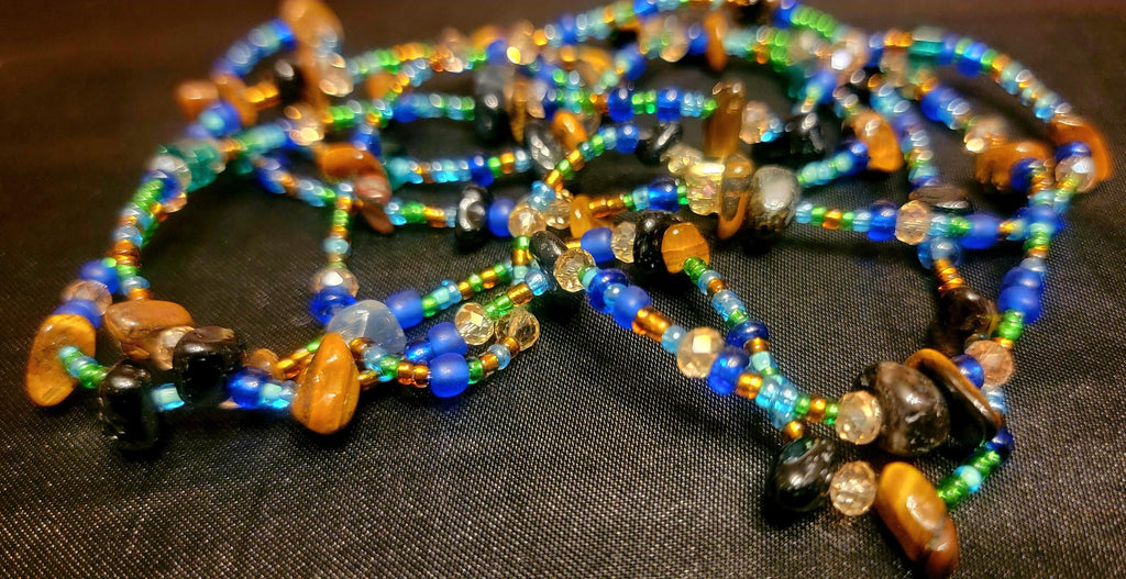 Waist Beads – Earth Inspired Elastic Clasp Jewelry (Up to 60 inches)