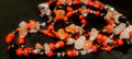 Waist Beads: Rose Quartz, Black Agate, Cherry Quartz Hand-Beaded