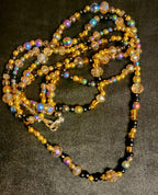 Waist Beads – Black Gold Crystal Galaxy