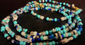 Waist Beads– Turquoise, White, Black, Blue Hand-Beaded
