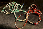 Waist Beads - Red & Green Duo