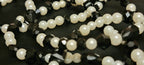 Waist Beads - Black Crystal & Pearl