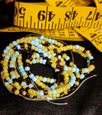 Yellow, Sky Blue, Brown Tie On