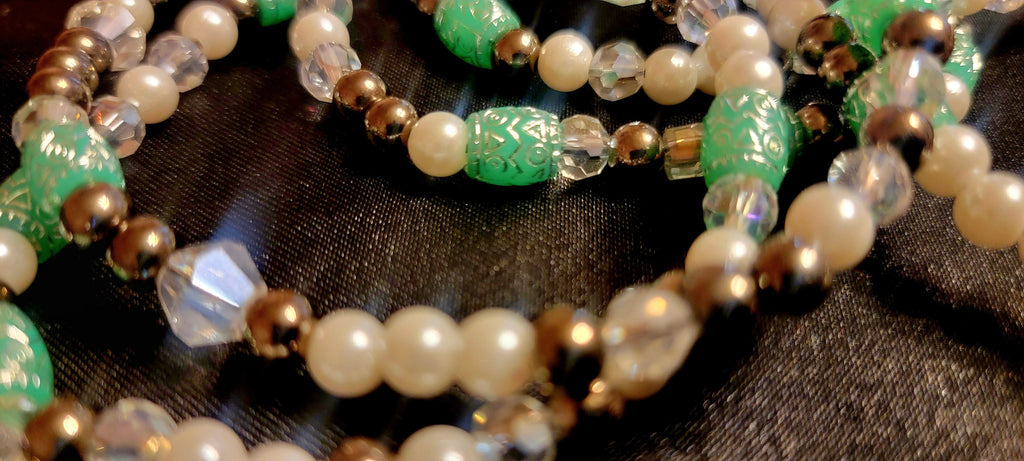 Waist Beads - Red & Green Duo