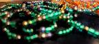 Waist Beads - Orange and Green Duo