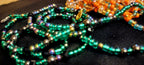 Waist Beads - Orange and Green Duo