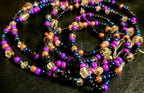 Waist Beads - Purple, Crystal, Rose Gold, & Black