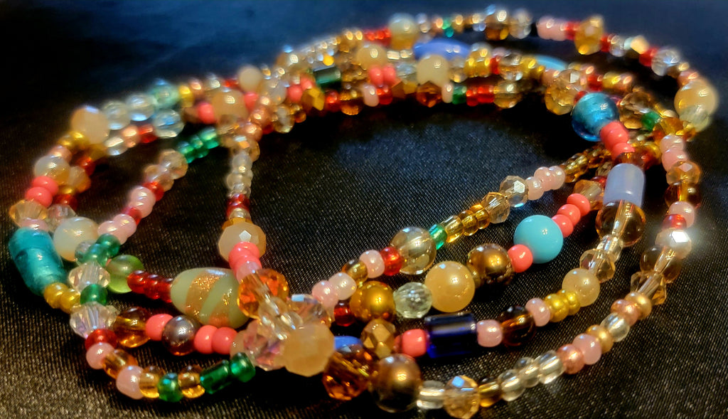 Waist Beads - Multi-Colored Bubblegum