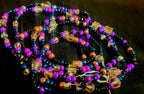 Waist Beads - Purple, Crystal, Rose Gold, & Black