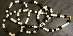 Waist Beads - Black Crystal & Pearl