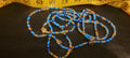 Waist Beads- Gold, Crystal, & Blue