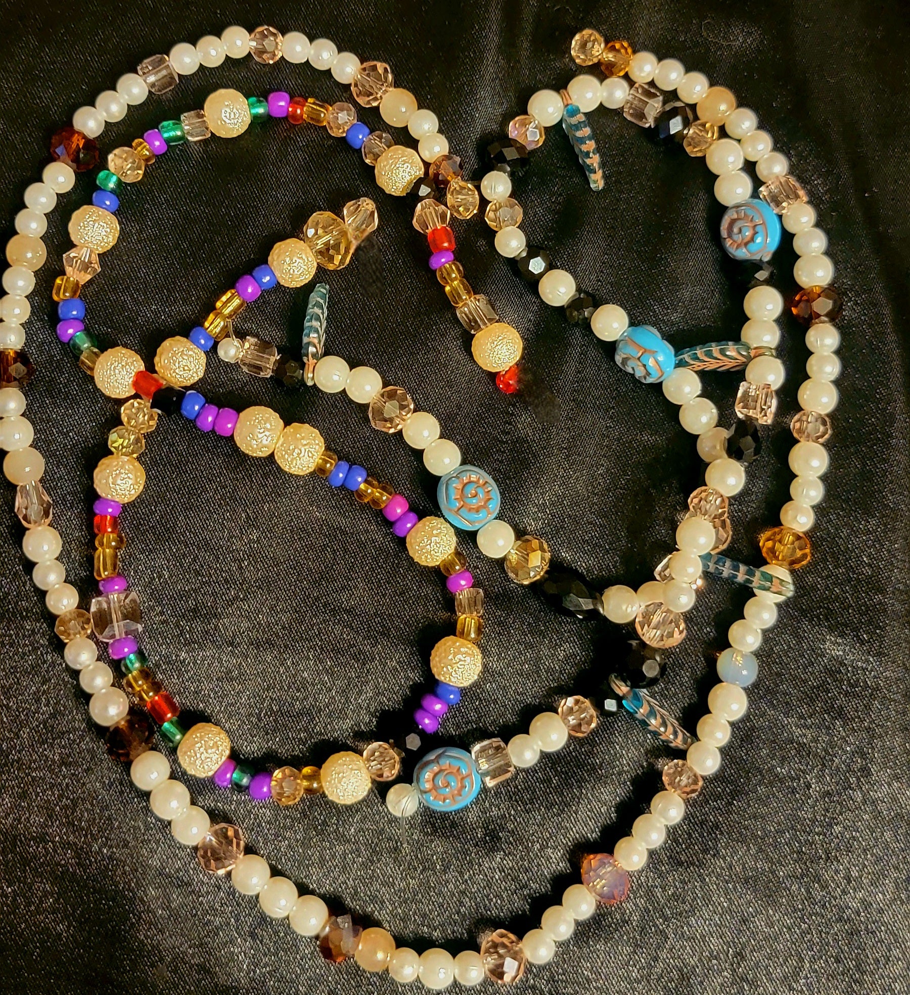 Waistbeads - Pearl Trio