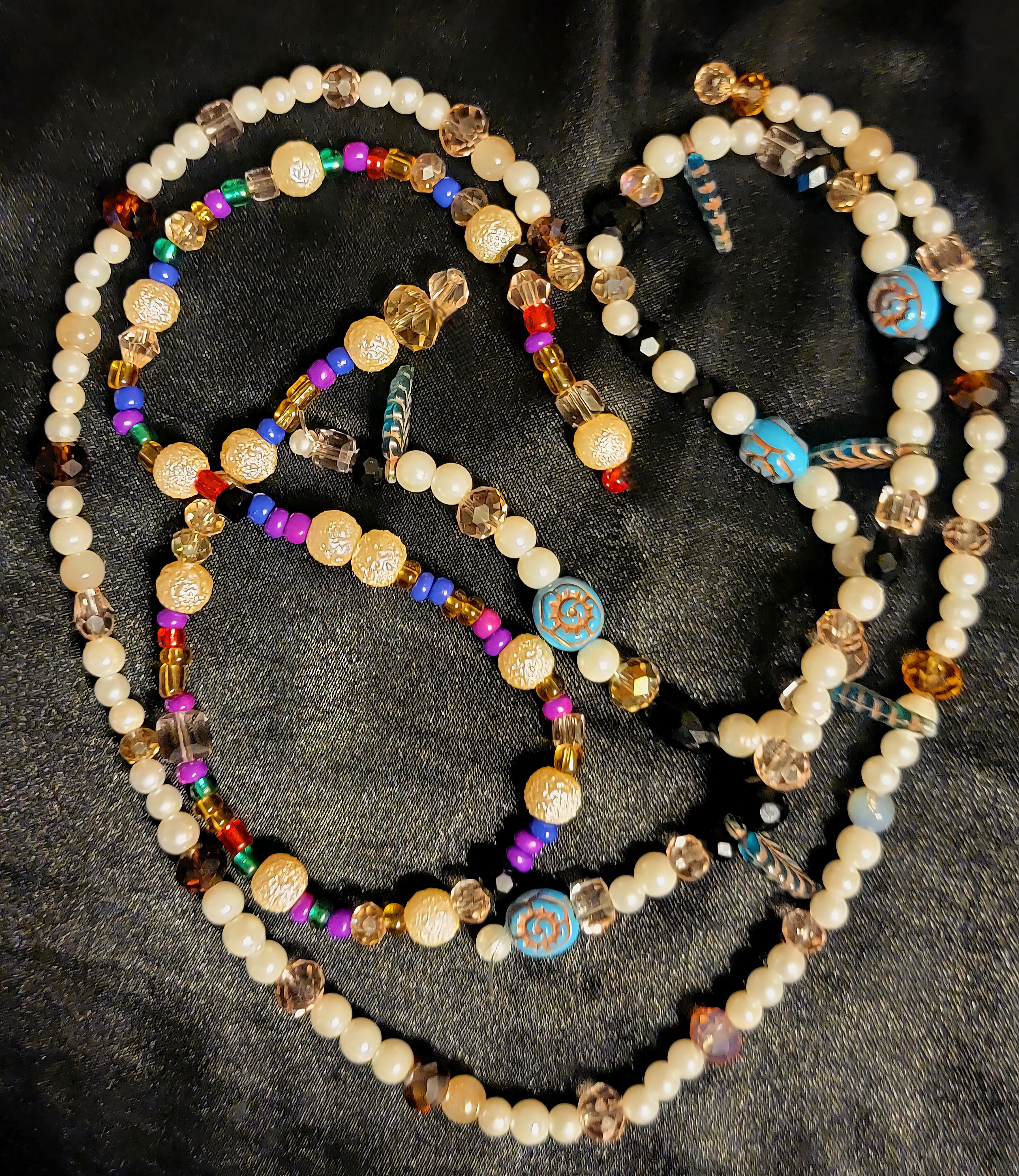 Waistbeads - Pearl Trio