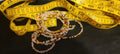 Waist Beads- Gold & Brown Crystals