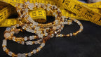 Waist Beads- Gold & Brown Crystals