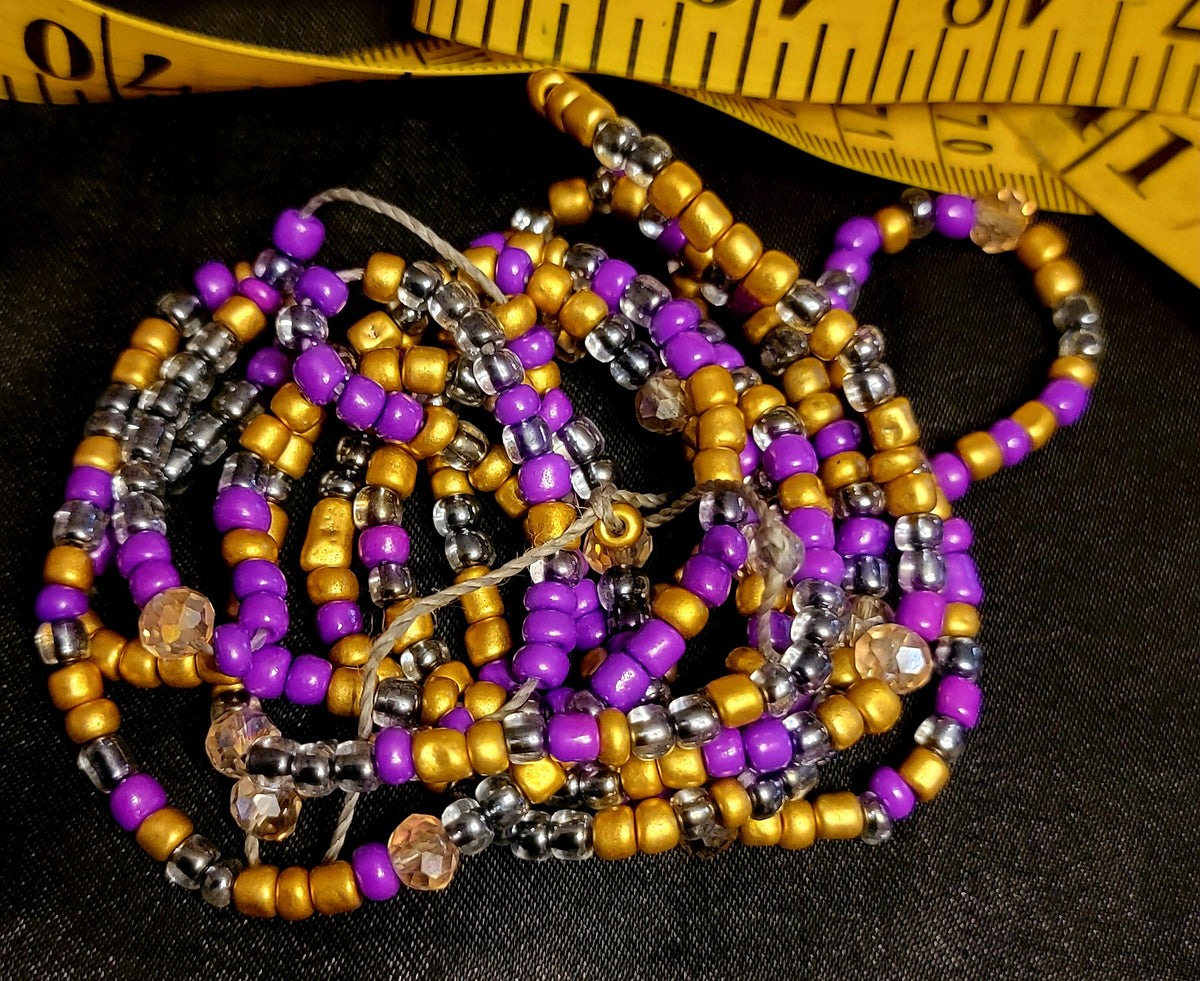 Purple & Gold Tie On