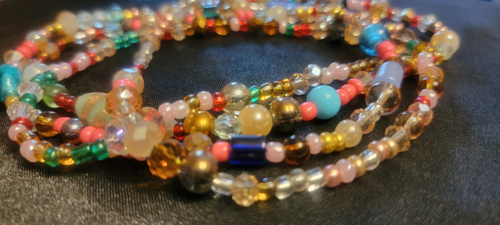 Waist Beads - Multi-Colored Bubblegum